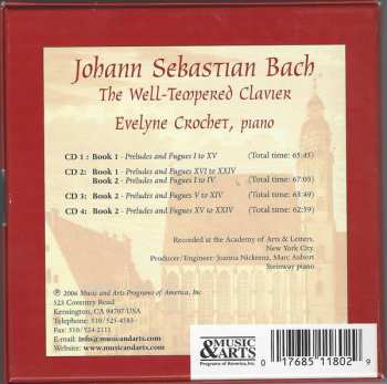 4CD/Doos Johann Sebastian Bach: The Well-Tempered Clavier