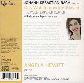 4CD/Doos Johann Sebastian Bach: The Well-Tempered Clavier