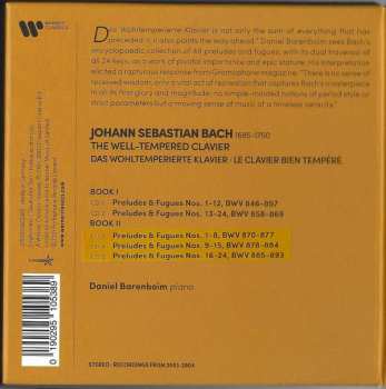 5CD/Doos Johann Sebastian Bach: The Well-Tempered Clavier = Das Wohltemperierte Clavier = Le Clavier Bien Tempéré