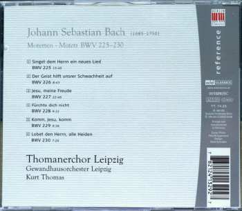 CD Johann Sebastian Bach: Motets BWV 225 - 230