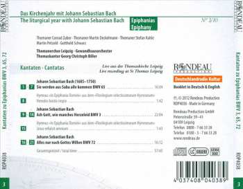 CD Johann Sebastian Bach: Kantaten • Cantatas BWV 3, 65, 72
