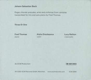 CD Johann Sebastian Bach: Three Or One