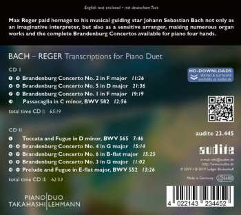 2CD Johann Sebastian Bach: Transcriptions For Piano Duet