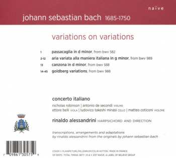 CD Johann Sebastian Bach: Variations On Variations