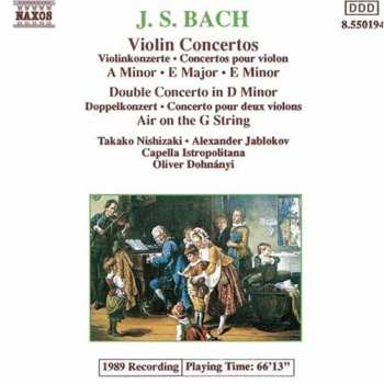 CD Johann Sebastian Bach: Violin Concertos A Minor · E Major · E Minor, Double Concerto In D Minor, Air On The G String