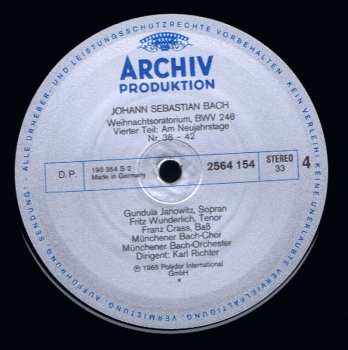 3LP/Doos Johann Sebastian Bach: Weihnachtsoratorium BWV 248