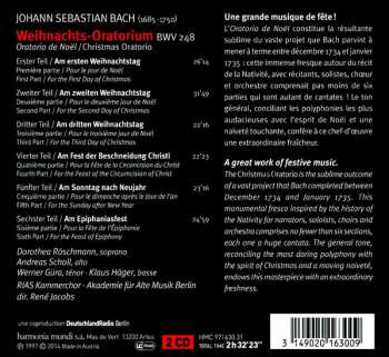 2CD Johann Sebastian Bach: Christmas Oratorio - Weihnachtsoratorium - Oratorio De Noël DIGI