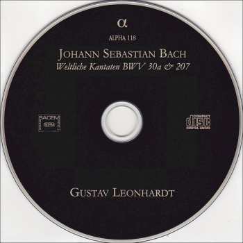 CD Johann Sebastian Bach: Weltliche Kantaten, BWV 30a & 207