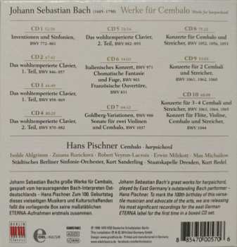 10CD Johann Sebastian Bach: Werke Für Cembalo
