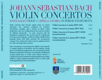CD Johann Sebastian Bach: Violin Concertos