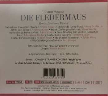 2CD Ferenc Fricsay: Die Fledermaus DIGI