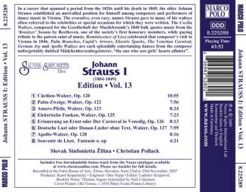 CD Johann Strauss Sr.: Johann Strauss I:  Edition • Vol. 13