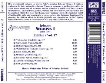 CD Johann Strauss Sr.: Johann Strauss I:  Edition • Vol. 17