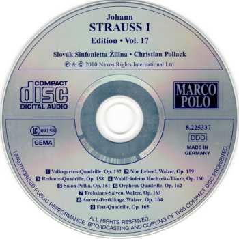CD Johann Strauss Sr.: Johann Strauss I:  Edition • Vol. 17