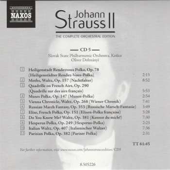 52CD Johann Strauss Jr.: The Complete Orchestral Edition