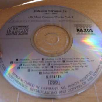 CD Johann Strauss Jr.: 100 Most Famous Waltzes, Overtures, Polkas And Marches Volume.2
