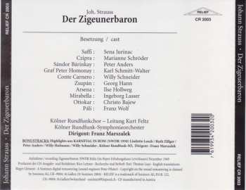 2CD Johann Strauss Jr.: Der Zigeunerbaron | Gesamtaufnahme 1949 & Bonus: Karneval In Rom, Highlights 1950