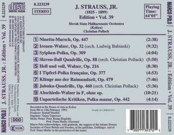 CD Johann Strauss Jr.: J. Strauss, Jr.:  Edition • Vol. 39