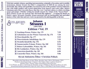 CD Johann Strauss Sr.: Johann Strauss I:  Edition • Vol. 19