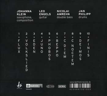 CD Johanna Klein Quartet: Cosmos