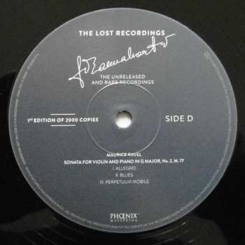 2LP Johanna Martzy: The Unreleased And Rare Recordings  LTD | NUM