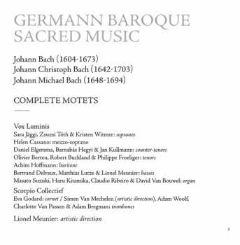 2CD/Doos Johann Christoph Bach: Bach Motetten