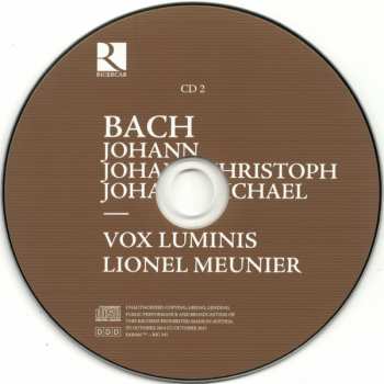 2CD/Doos Johann Christoph Bach: Bach Motetten