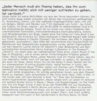 CD Johannes Bauer: Futch