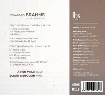 CD Johannes Brahms: Cello Sonatas