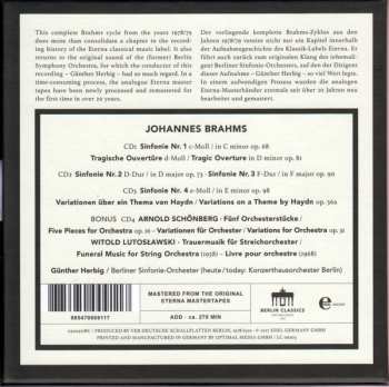 4CD/Doos Johannes Brahms: Complete Symphonies
