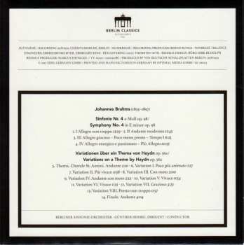 4CD/Doos Johannes Brahms: Complete Symphonies