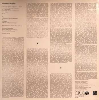 LP Johannes Brahms: Concerto No.1 For Piano And Orchestra In D Minor Op.15