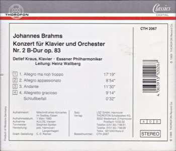 CD Johannes Brahms: Klavierkonzert N°2 (B-Dur Op.83)