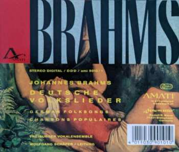 CD Johannes Brahms: Deutsche Volkslieder = German Folksongs = Chansons Populaires
