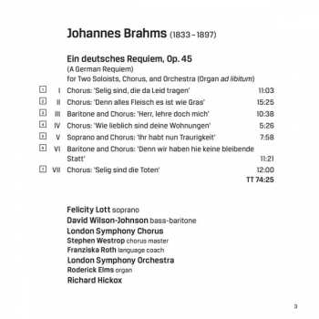 CD The London Symphony Orchestra: Ein Deutsches Requiem