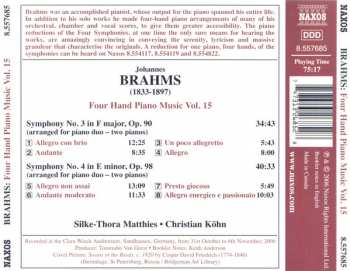 CD Johannes Brahms: Four Hand Piano Music Vol. 15