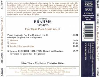 CD Johannes Brahms: Four Hand Piano Music Vol. 17