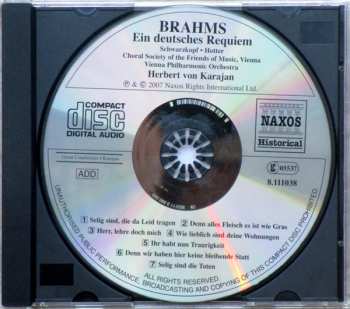 CD Herbert von Karajan: Ein Deutsches Requiem