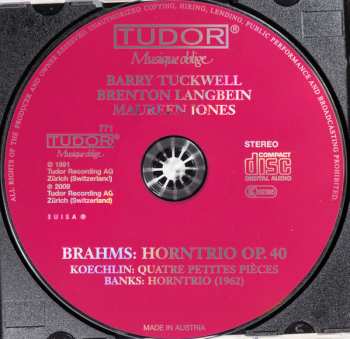 CD Johannes Brahms: Horntrio Op. 40 / Quatre Petites Pièces / Horntrio (1962)