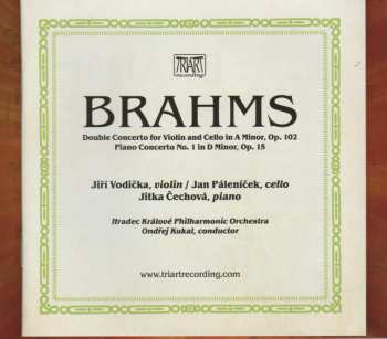 2CD Ondřej Kukal: Double Concerto for Violin and Cello in A Minor, Op. 102 / Piano Concerto No. 1 in D Minor, Op. 15