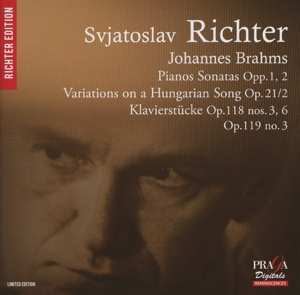SACD Johannes Brahms: Piano Sonatas Opp.1, 2; Variations On A Hungarian Song Op.21/2; Klavierstüke Op.118 Nos 3, 6, Op.119 No.3 LTD
