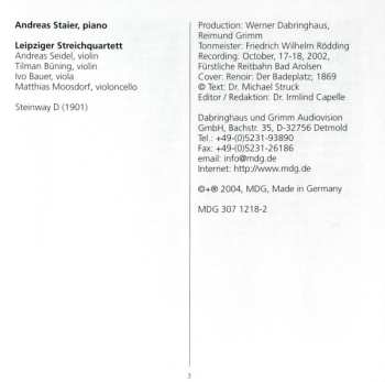 CD Johannes Brahms: Piano Quintet Op 34