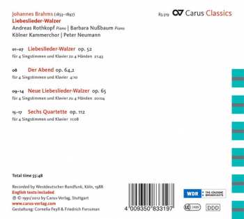 CD Johannes Brahms: Liebeslieder-Walzer