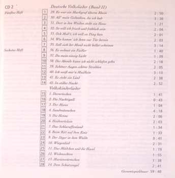 2CD Johannes Brahms: Deutsche Volkslieder und Volkskinderlieder