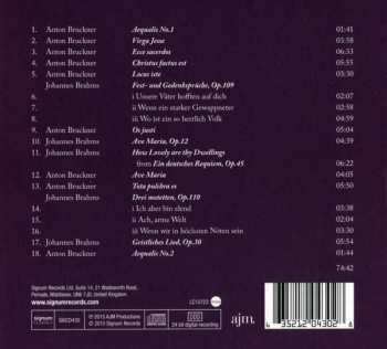 CD Johannes Brahms: Motets