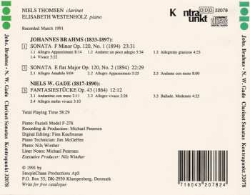 CD Johannes Brahms: Clarinet Sonatas / Fantasiestücke