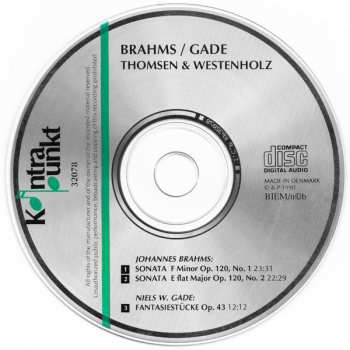 CD Johannes Brahms: Clarinet Sonatas / Fantasiestücke