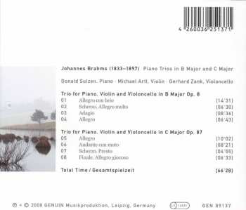 CD Johannes Brahms: Piano Trios in B Major And C Major
