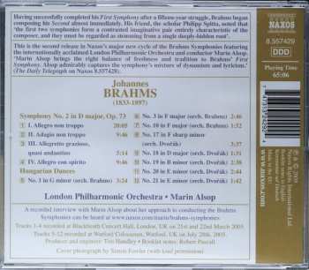 CD Johannes Brahms: Symphony No. 2 / Hungarian Dances
