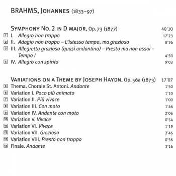 SACD Johannes Brahms: Symphony No.2 - Haydn Variations - Academic Festival Overture